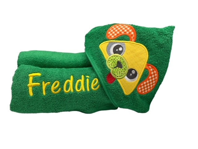 Kids' Hooded Towel with DOG