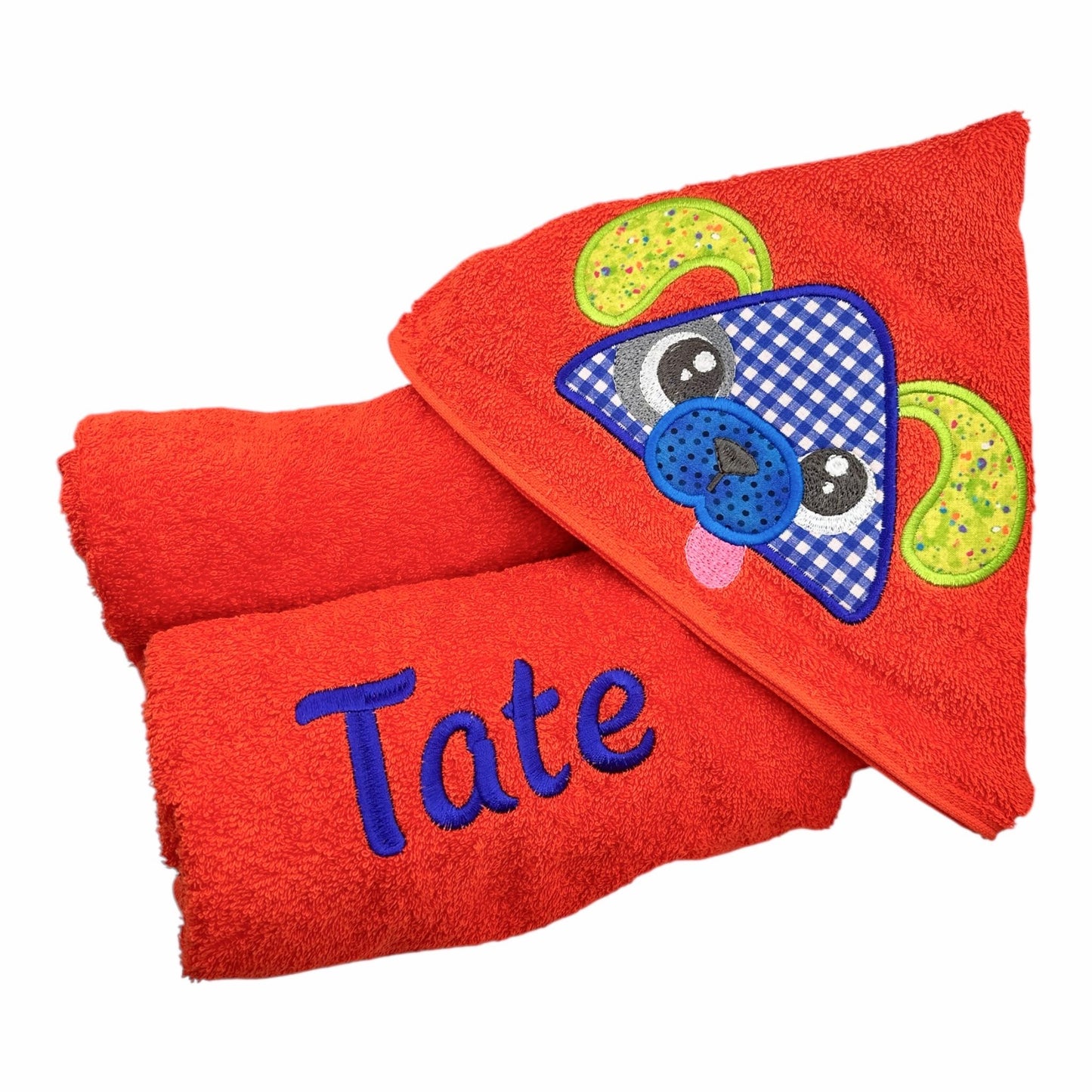 Kids' Hooded Towel with DOG