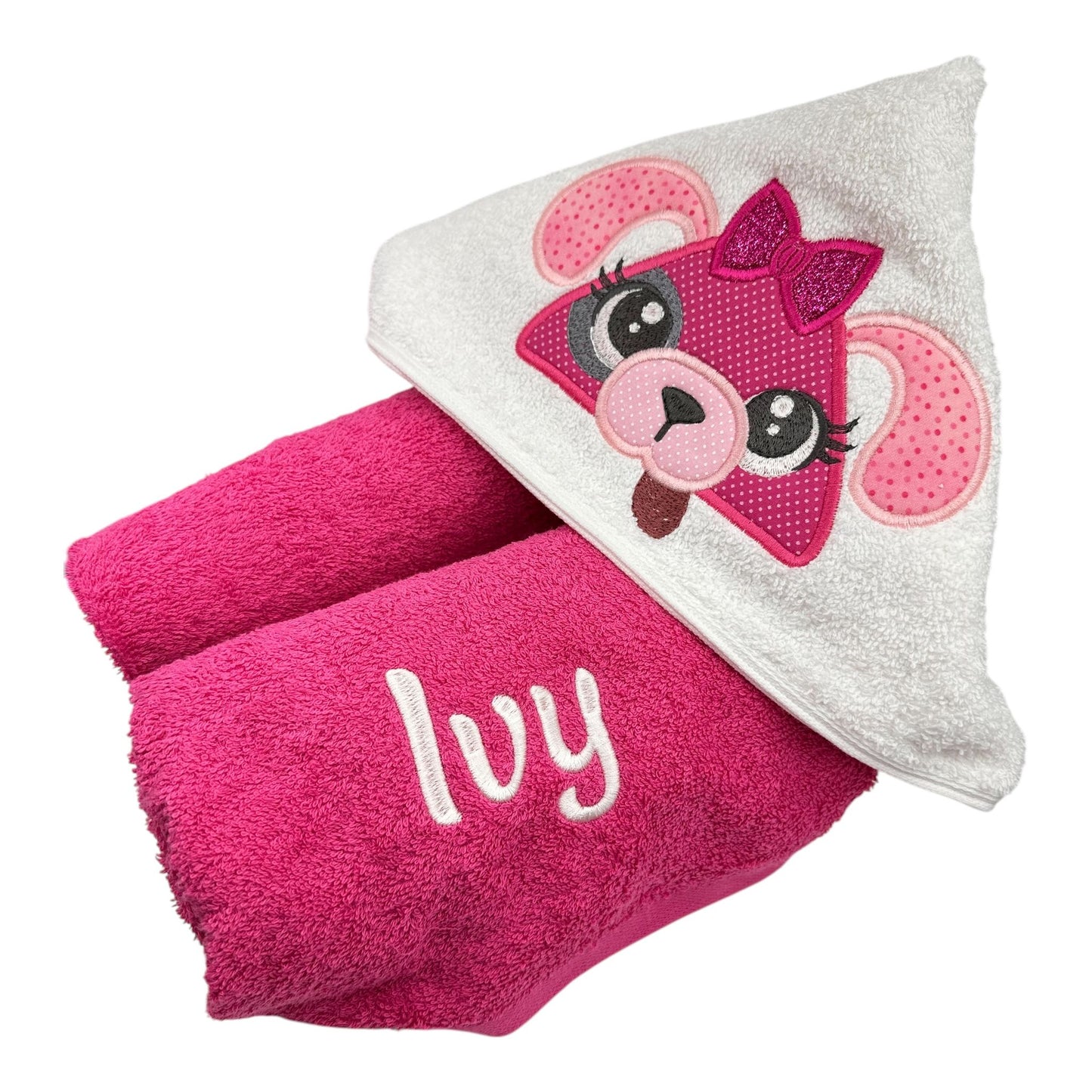Kids' Hooded Towel with DOG