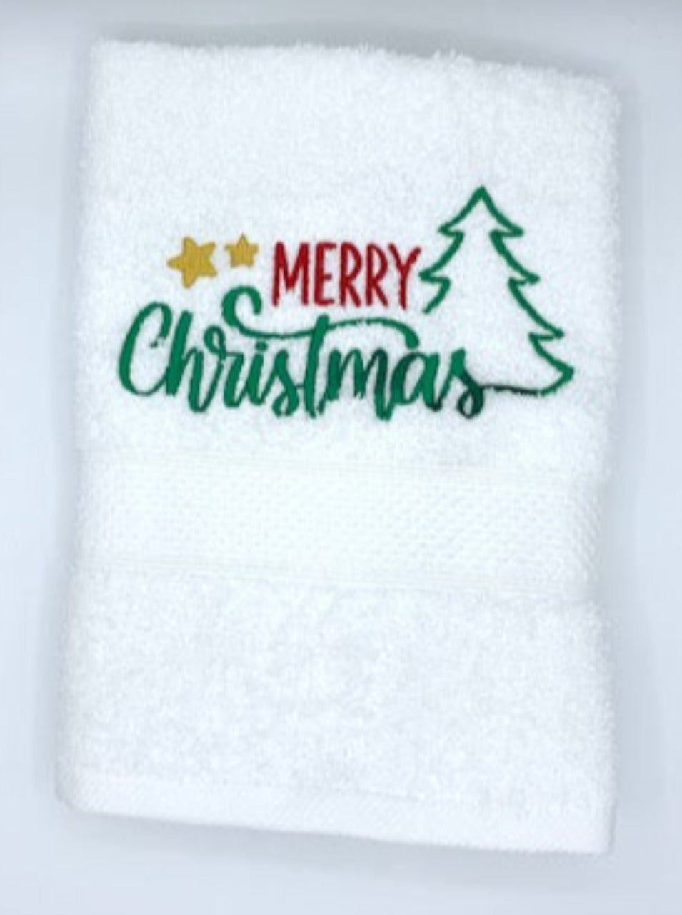 Hand Towel with Christmas Tree