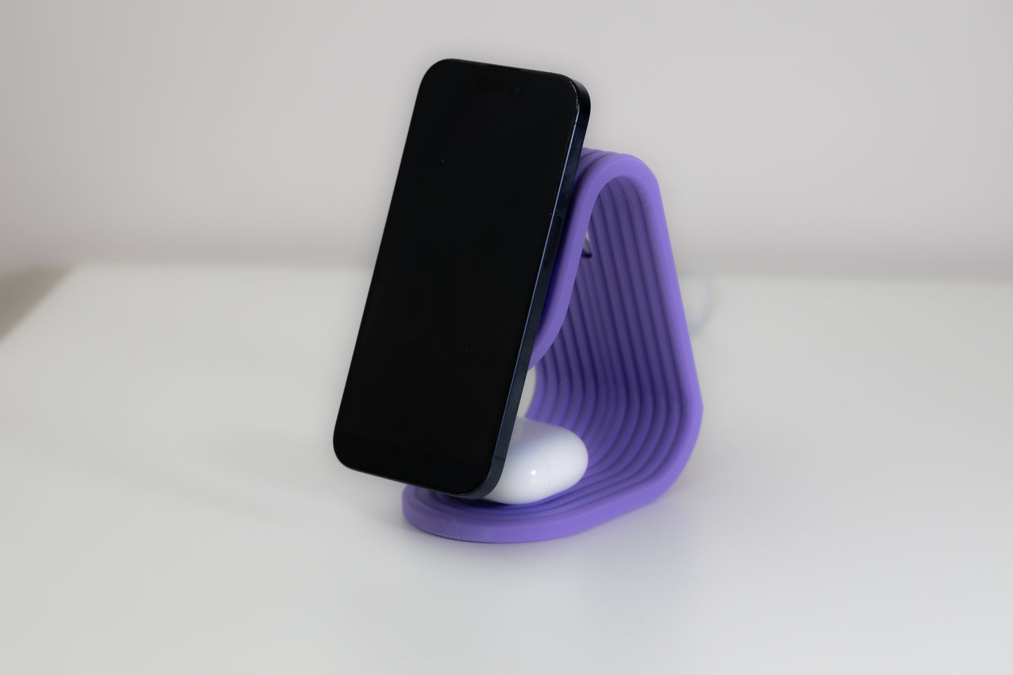 Charging Stand - iPhone & Apple Watch Or Airpods - Purple