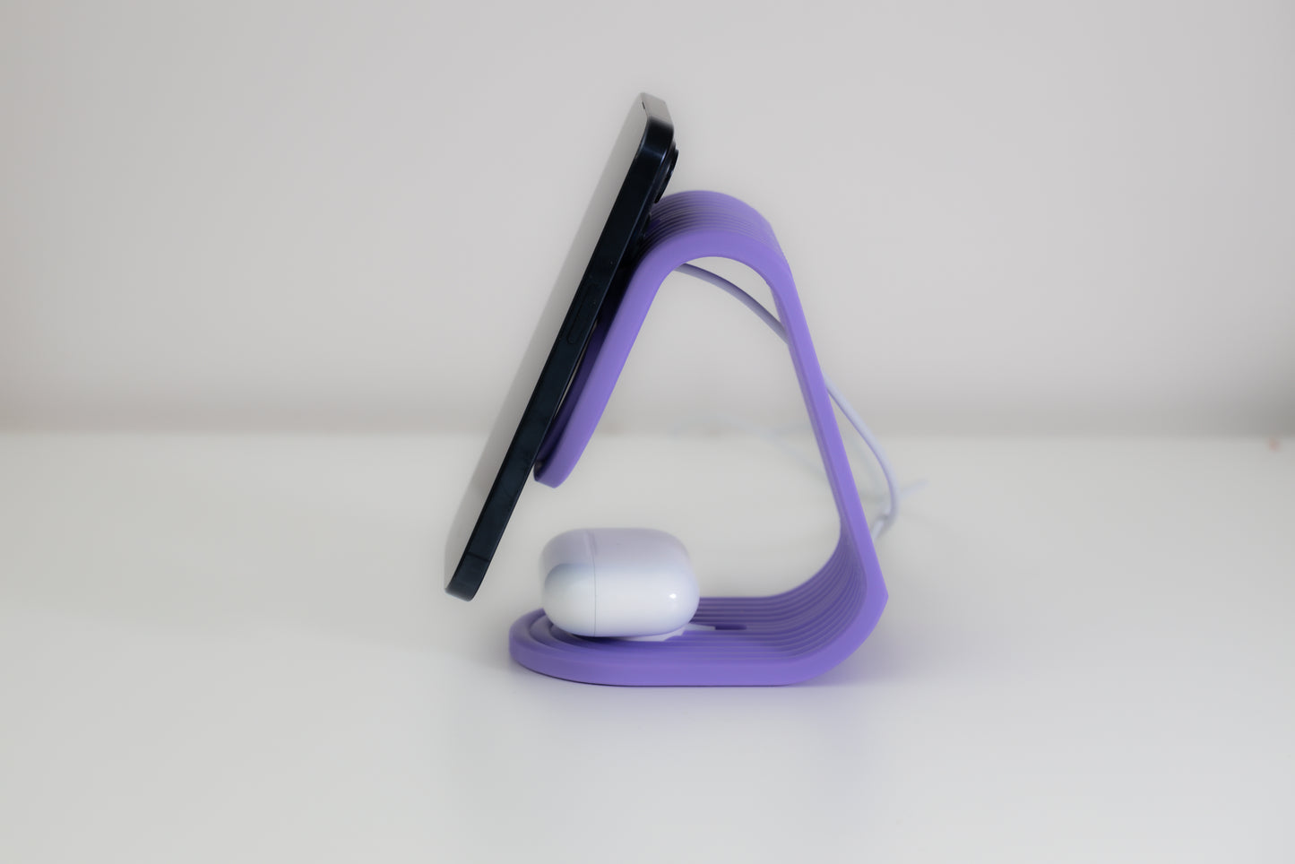Charging Stand - iPhone & Apple Watch Or Airpods - Purple