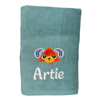 Kids Embroidered Towel with Name & design of your choice