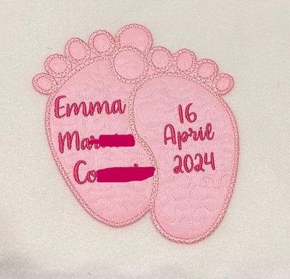 Embroidered Baby Feet