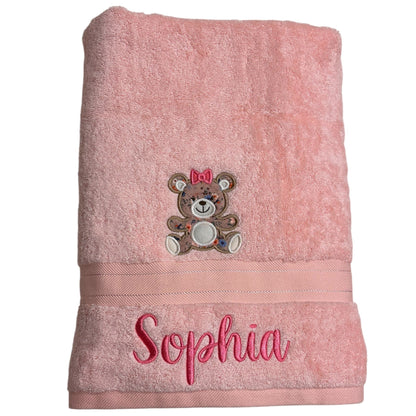 Baby Bath Towel with TEDDY BEAR