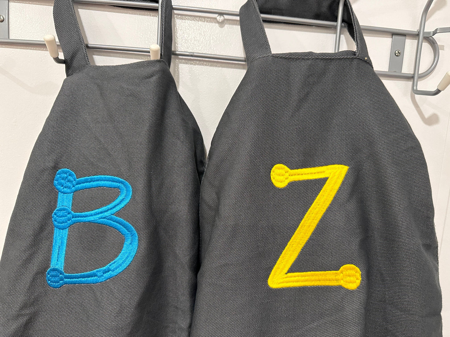 Embroidered initials