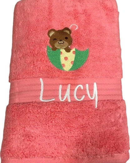 Baby Bath Towel with TEDDY BEAR