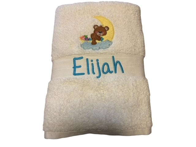 Embroidered Baby Bath Towel