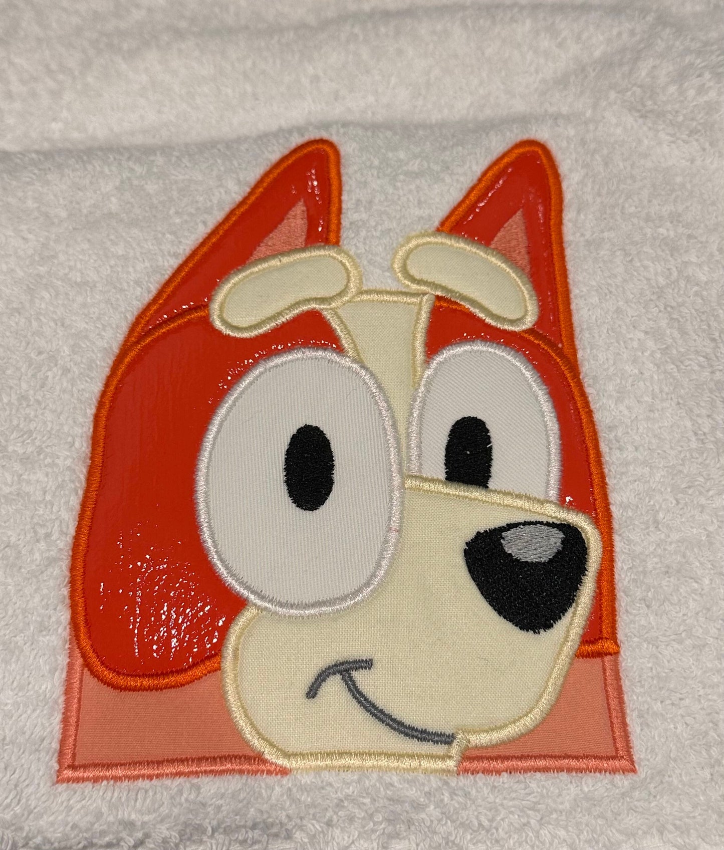 Kids' Hooded Towel with Aussie Blue Heeler's Little Sister