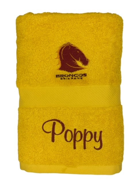 Kids Embroidered Towel with Name & design of your choice