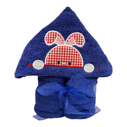 Kids' Hooded Towel with PEEKING BUNNY