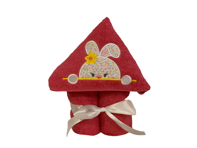 Kids' Hooded Towel with PEEKING BUNNY