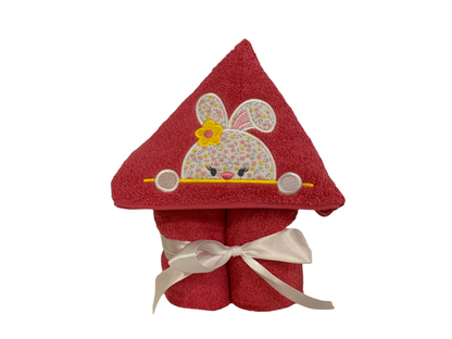 Kids' Hooded Towel with PEEKING BUNNY