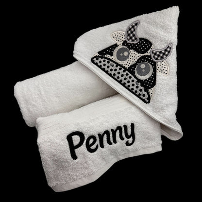 Kids' Hooded Towel with COW