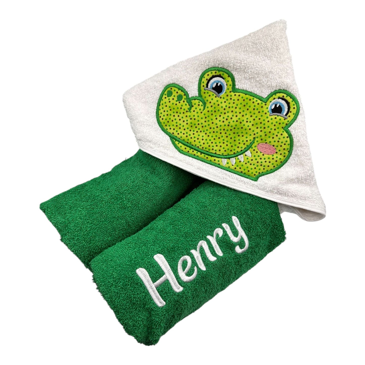 Kids' Hooded Towel with CROCODILE