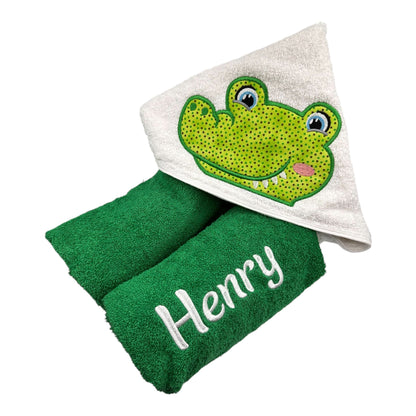 Kids' Hooded Towel with CROCODILE