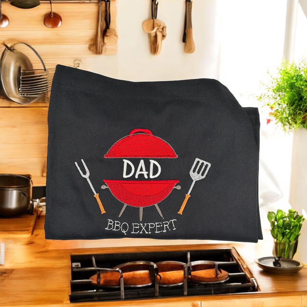 BBQ Apron, embroidered, personalised