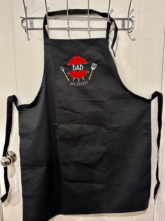 BBQ Apron, embroidered, personalised