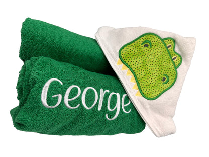 Kids' Hooded Towel with DINOSAUR
