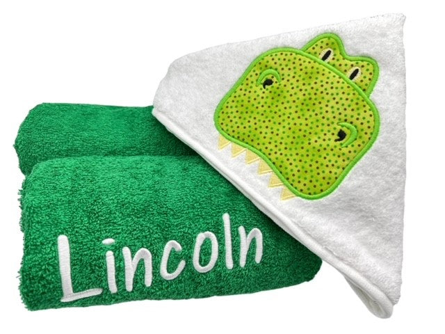 Kids' Hooded Towel with DINOSAUR