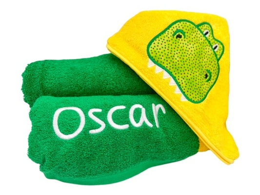 Kids' Hooded Towel with DINOSAUR