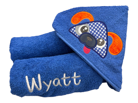 Kids' Hooded Towel with DOG