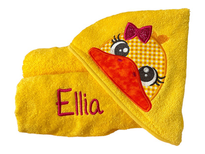 Kids' Hooded Towel with DUCK