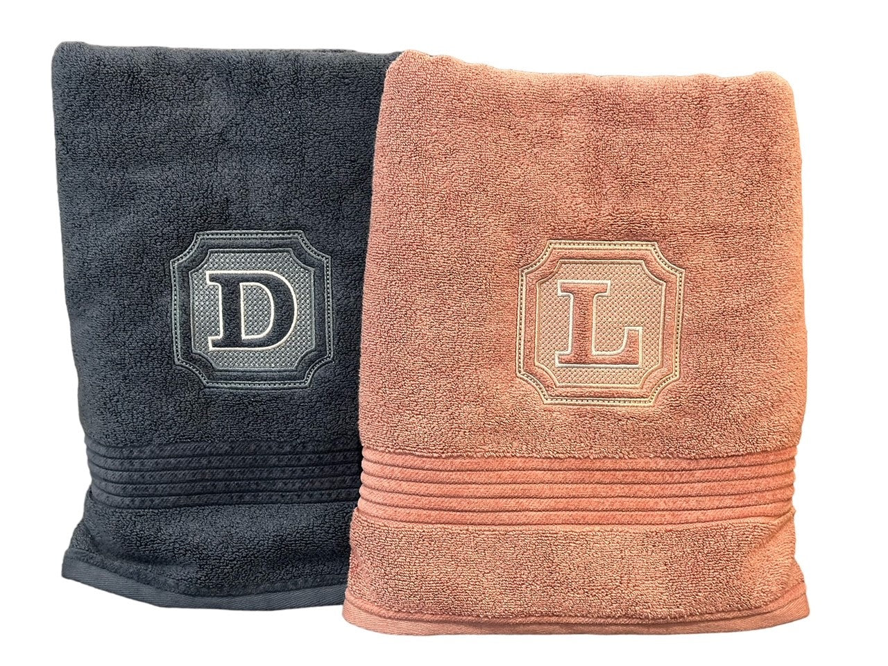Embroidered Bath Towel with Monogram