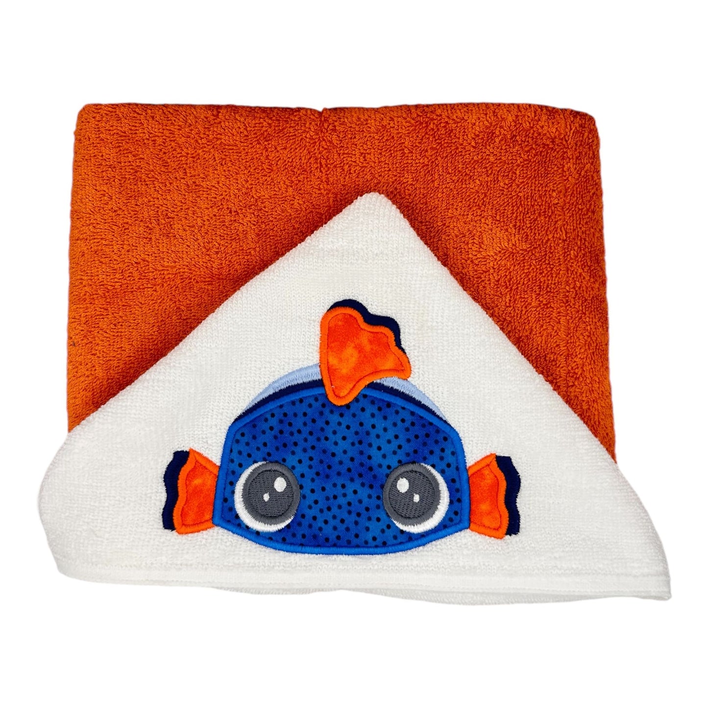 Sale item - Hooded towel with fish