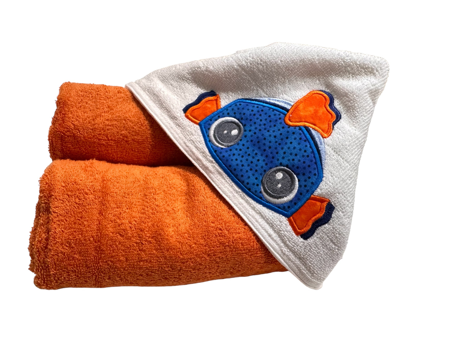 Sale item - Hooded towel with fish