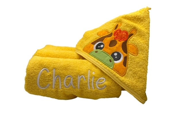 Kids' Hooded Towel with GIRAFFE