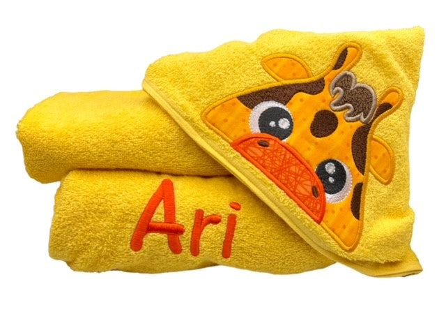 Kids' Hooded Towel with GIRAFFE