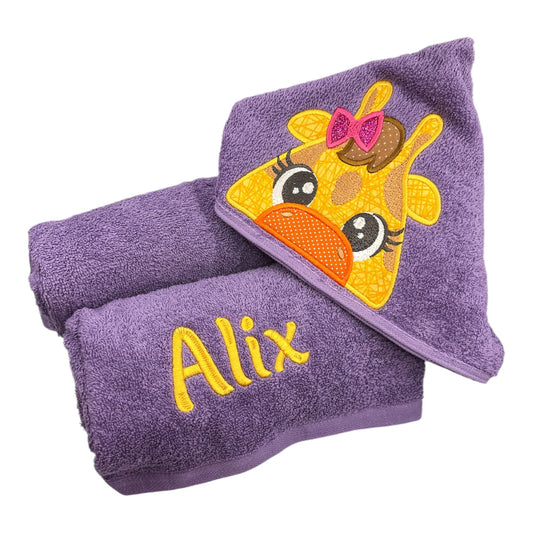 Kids' Hooded Towel with GIRAFFE