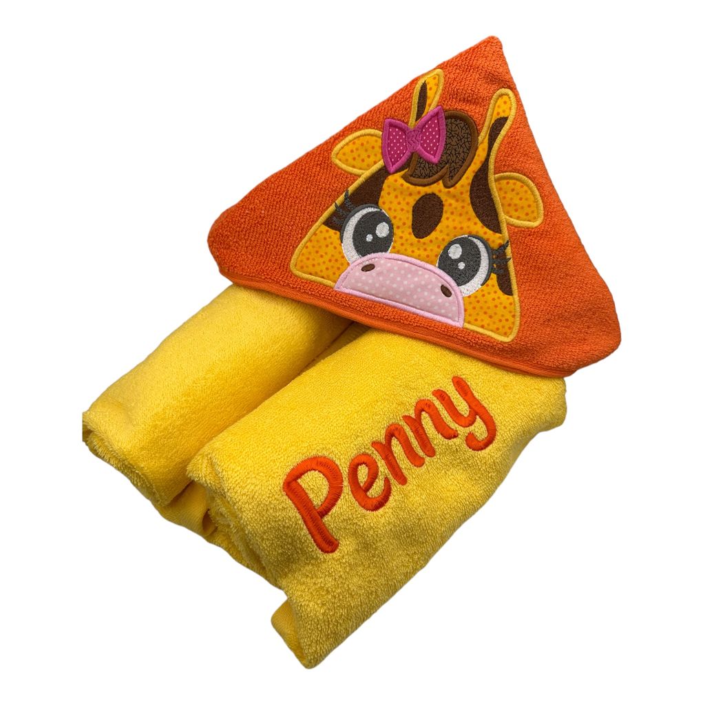 Kids' Hooded Towel with GIRAFFE