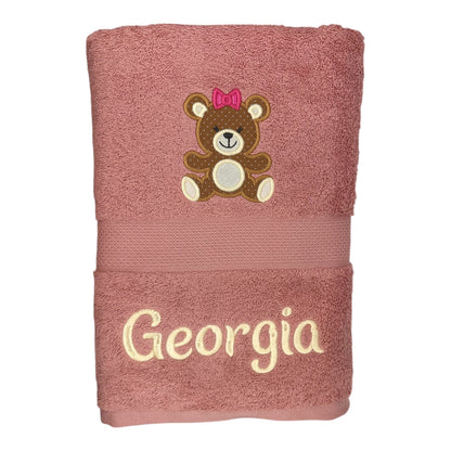 Baby Bath Towel with TEDDY BEAR