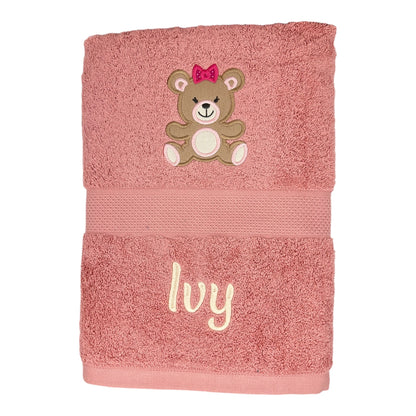 Baby Bath Towel with TEDDY BEAR
