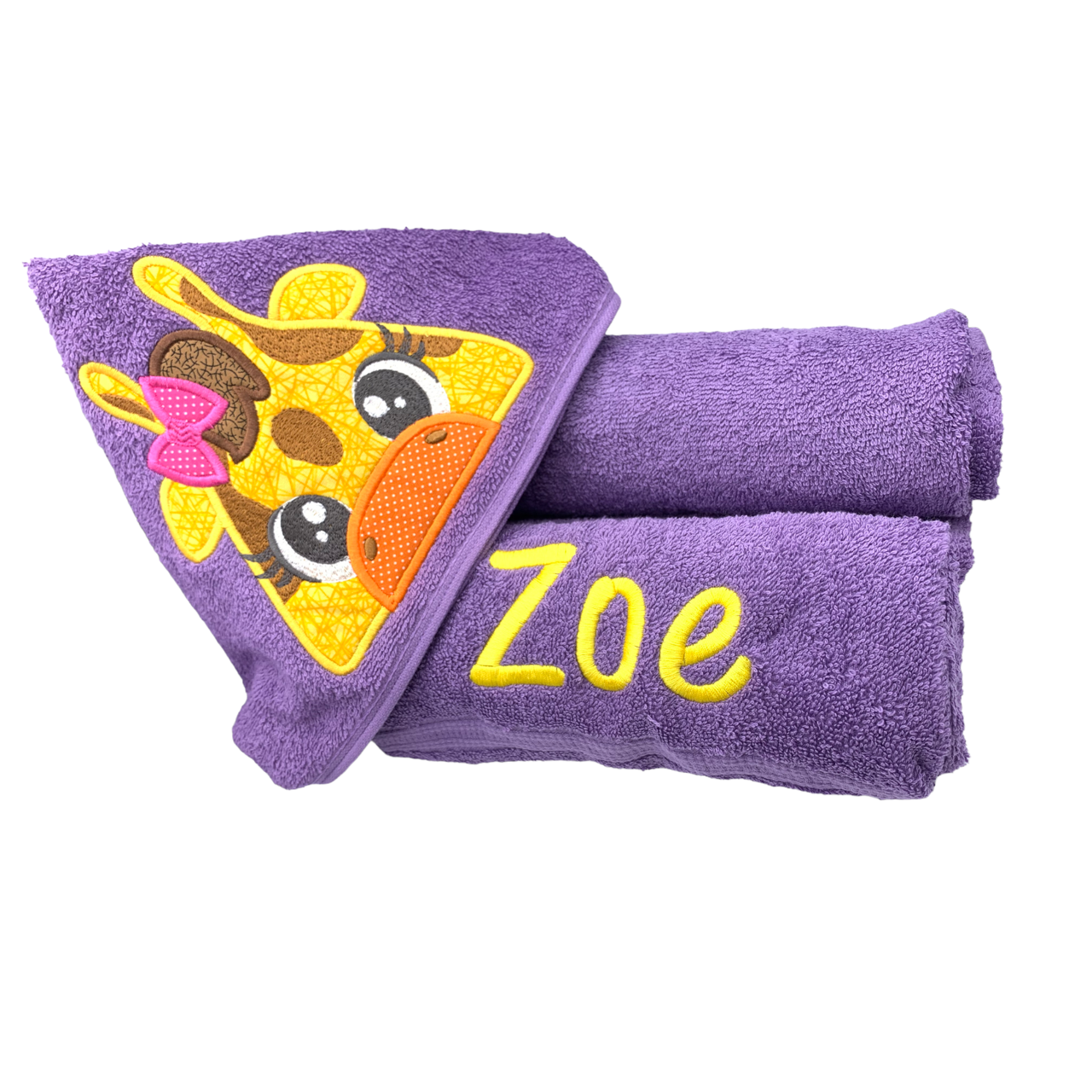 Kids' Hooded Towel with GIRAFFE