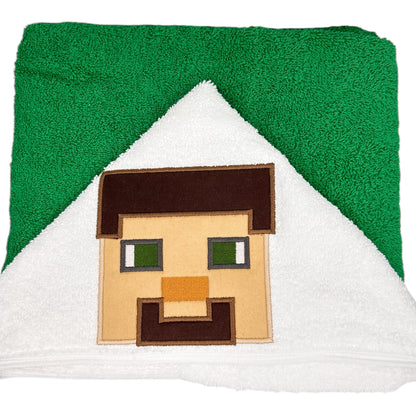 Kids' Hooded Towel with BLOCK HEAD