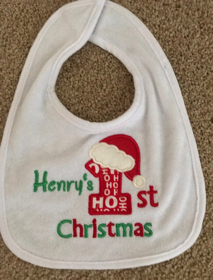 Baby Bib - First Christmas