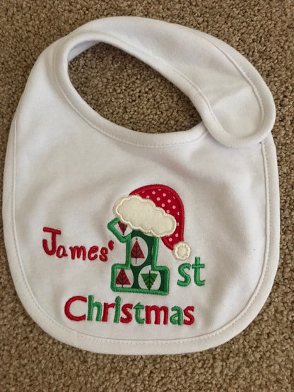 Baby Bib - First Christmas