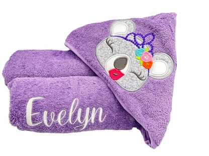 Kids' Hooded Towel with Sassy KOALA