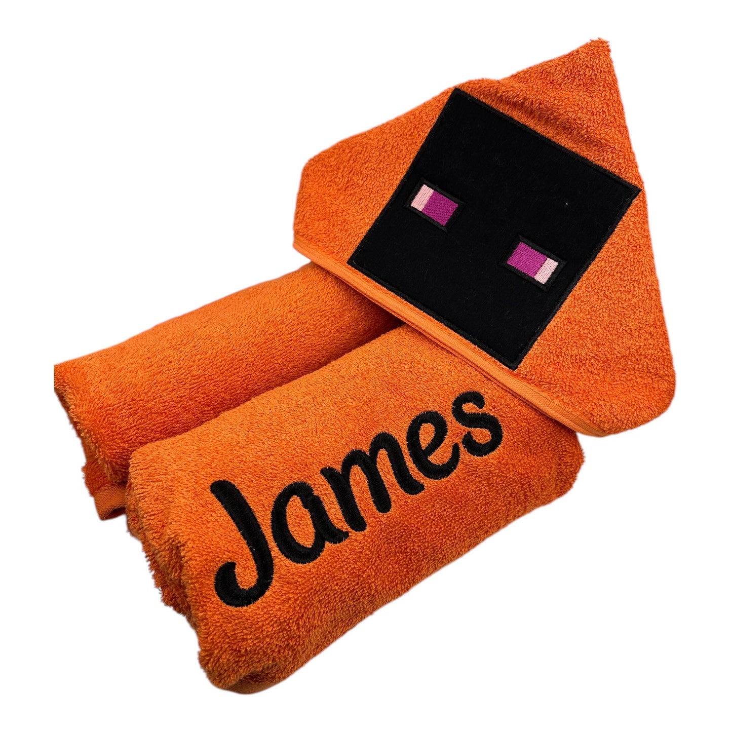 Kids' Hooded Towel with BLOCK HEAD