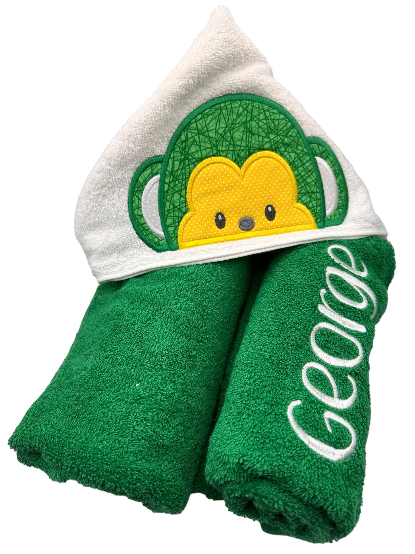 Kids' Hooded Towel with MONKEY