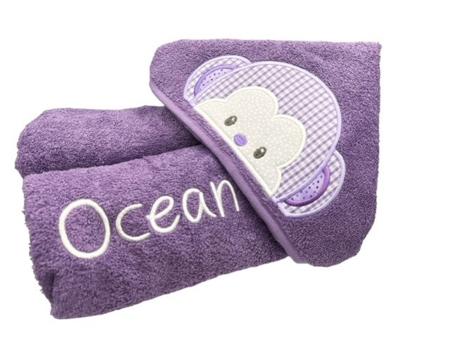 Kids' Hooded Towel with MONKEY