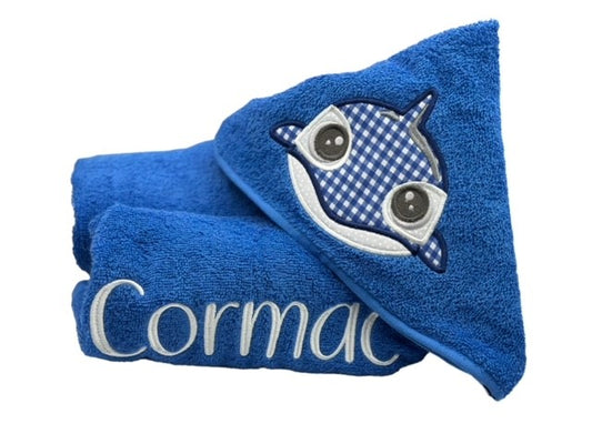 Kids' Hooded Towel with WHALE