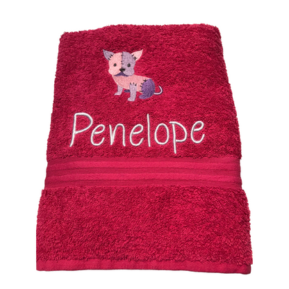 Embroidered Baby Bath Towel