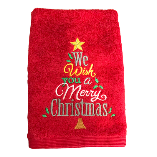 Hand Towel with Christmas Tree