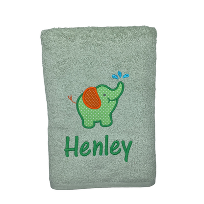 Embroidered Baby Bath Towel