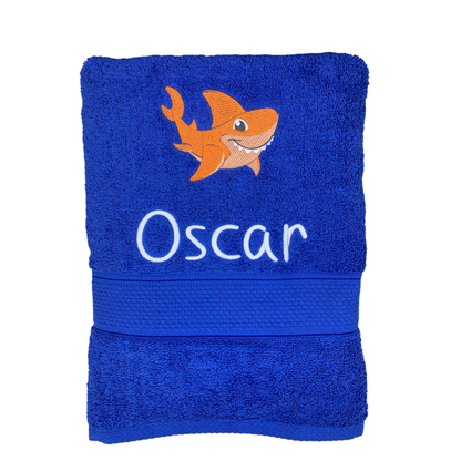 Embroidered Towel with SHARK