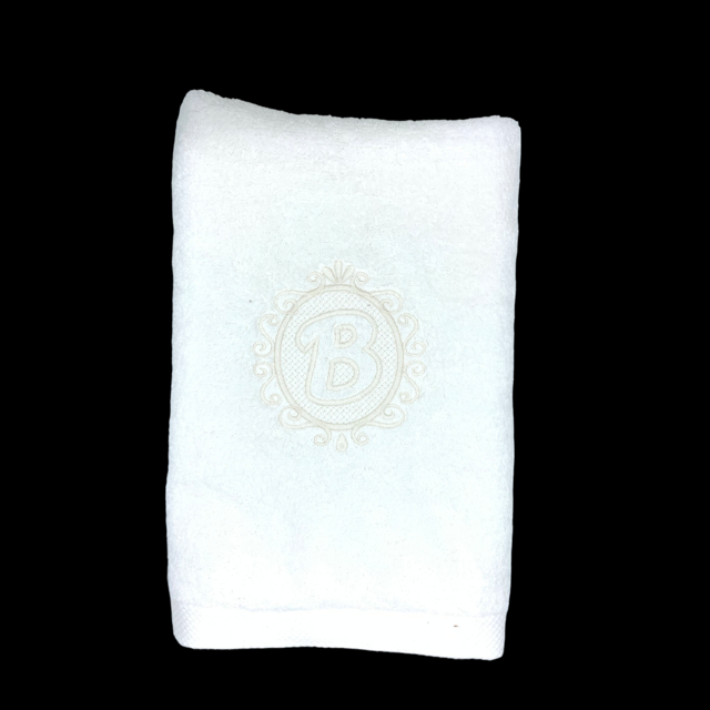 Embroidered Hand Towel with Monogram